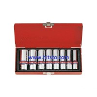 Набор головок 3/8" глуб. 6-гр. 8 пр. дюйм KINGTONY 3508SR