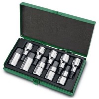 Набор бит впрессованных в головку 1/2" Н4-Н19